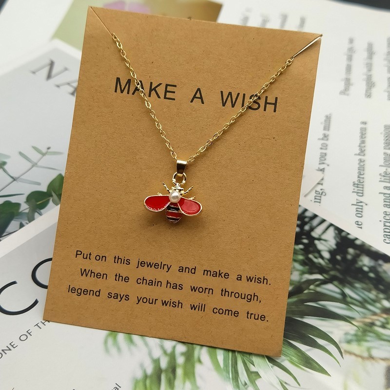 Cute Fashion Yellow Bee Necklace - Image 2