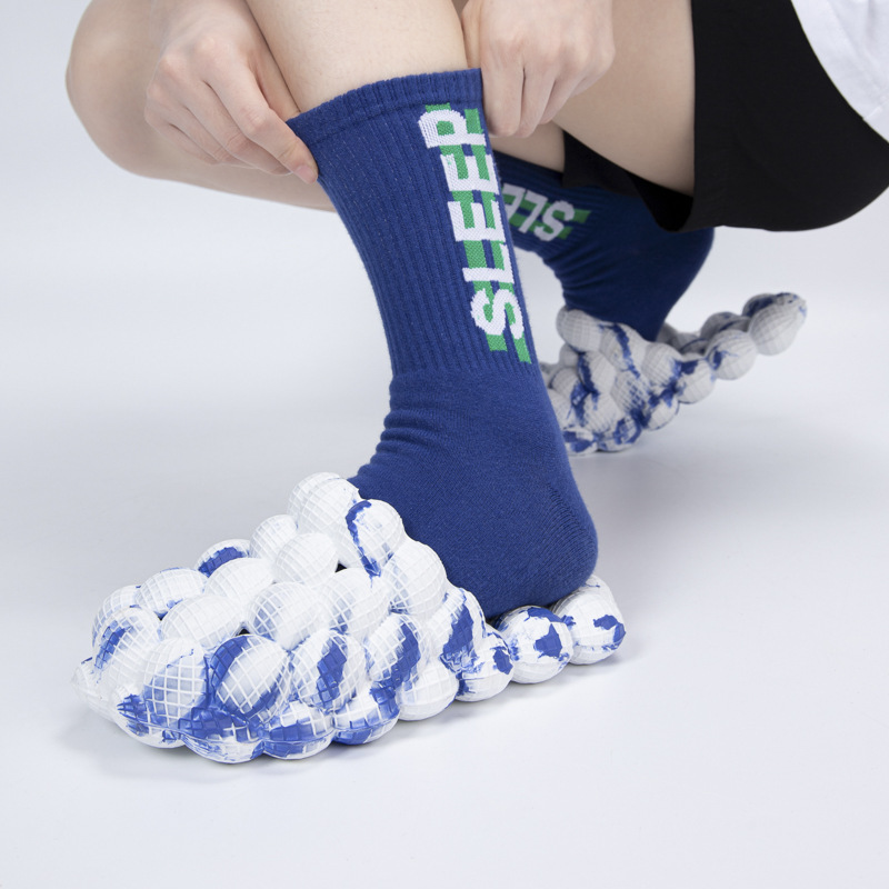 EVA Tie Dye Bubble Platform Slides