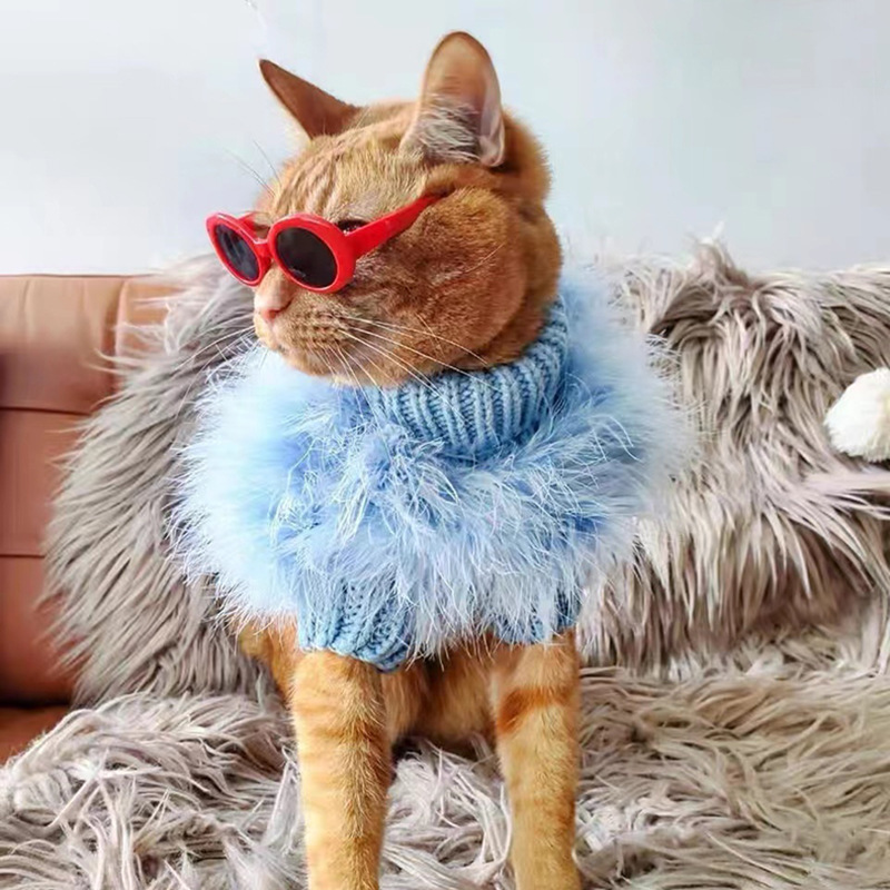 Pet Winter Fluffy Round Neck Sweater - Image 9