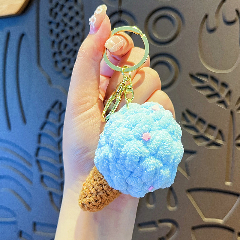 Original Plush Colorful Ice Cream Keychain - Image 9