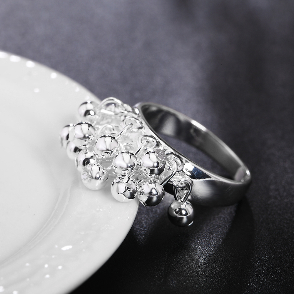 Fashionable Silver Women's Grape Ring - Image 4