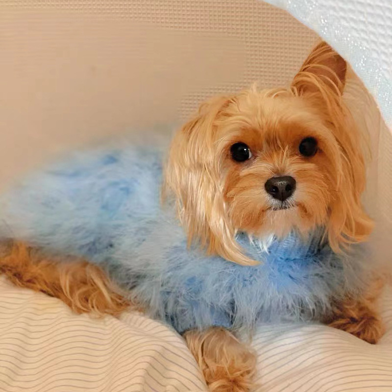 Pet Winter Fluffy Round Neck Sweater - Image 7
