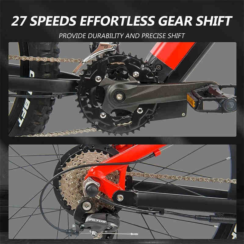 Red 500W Electric Ebike - Image 9