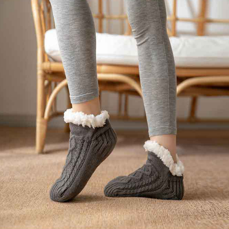 Winter Knitted Plush Non-slip Carpet Socks - Image 9