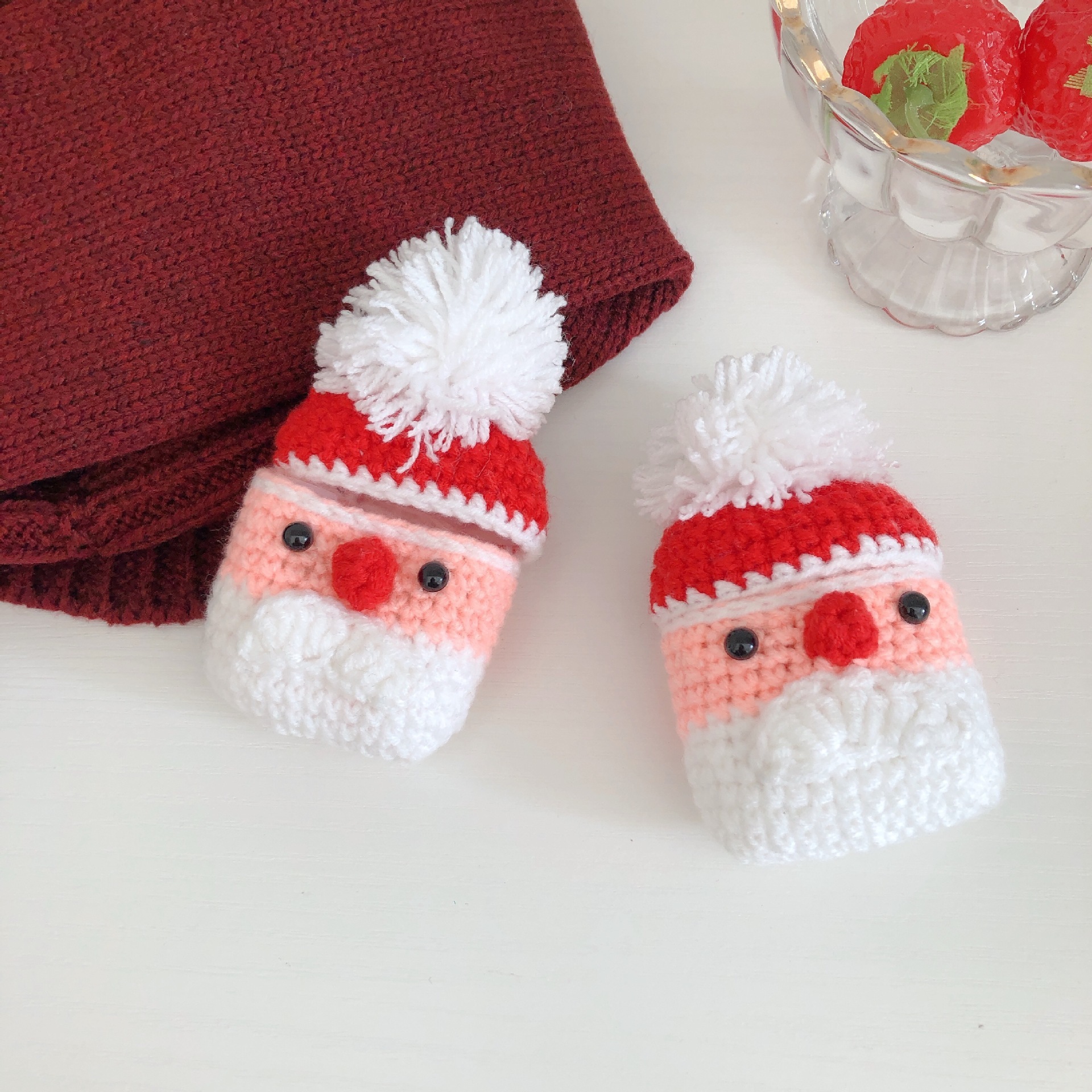 Plush Knitted Santa Claus Earphone Cover - Image 2