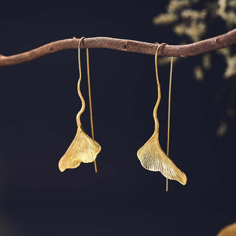 Styling Ginkgo Leaf Earrings