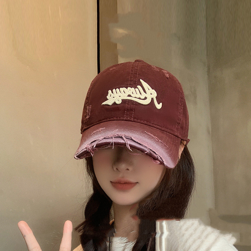 Retro Worn Washed-out Sun Hat - Image 2