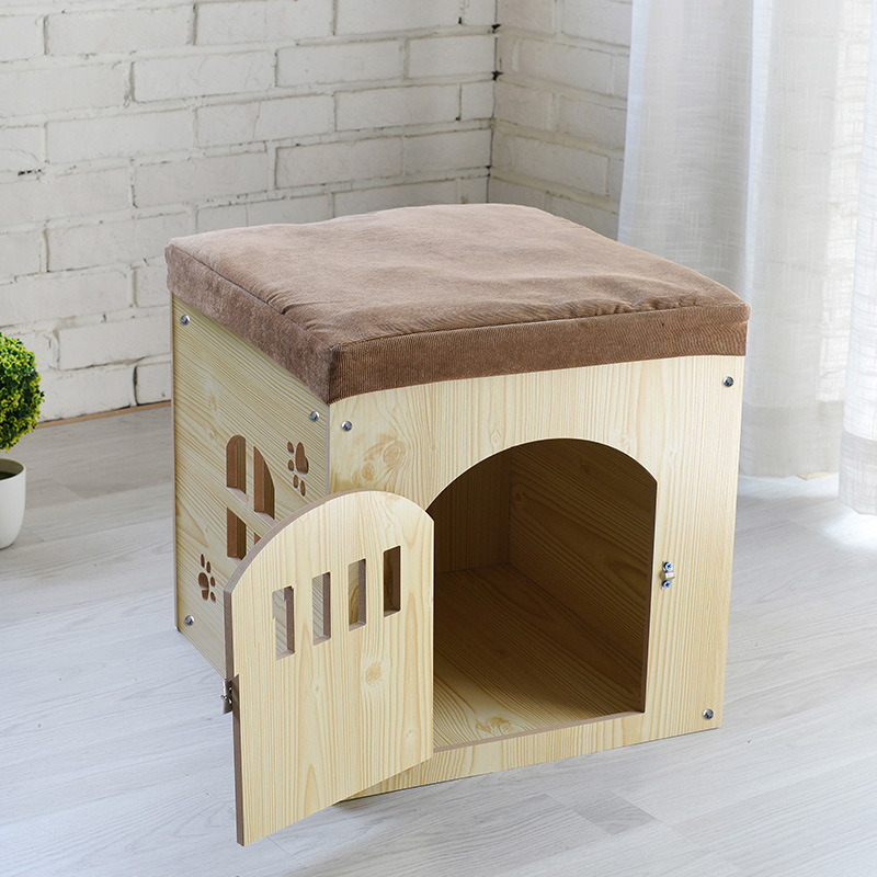Removable And Washable Wooden Pet Nest
