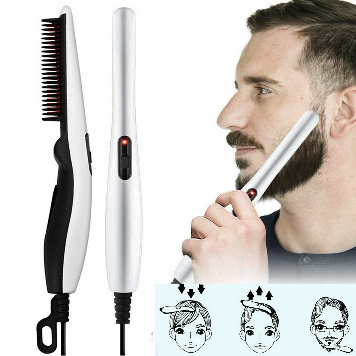 Negative Ion Hair Straightener Comb