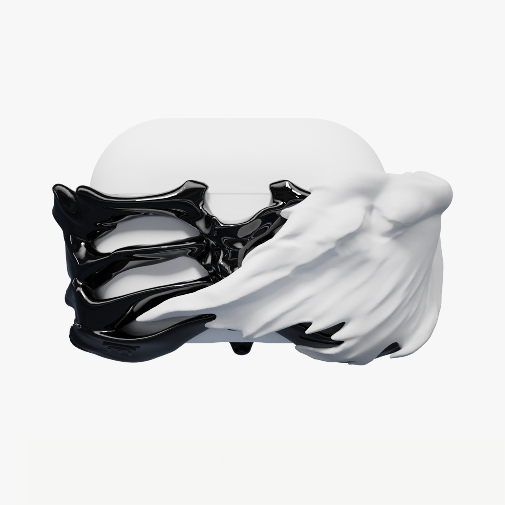 Silicone Skeleton Wings Earphone Case