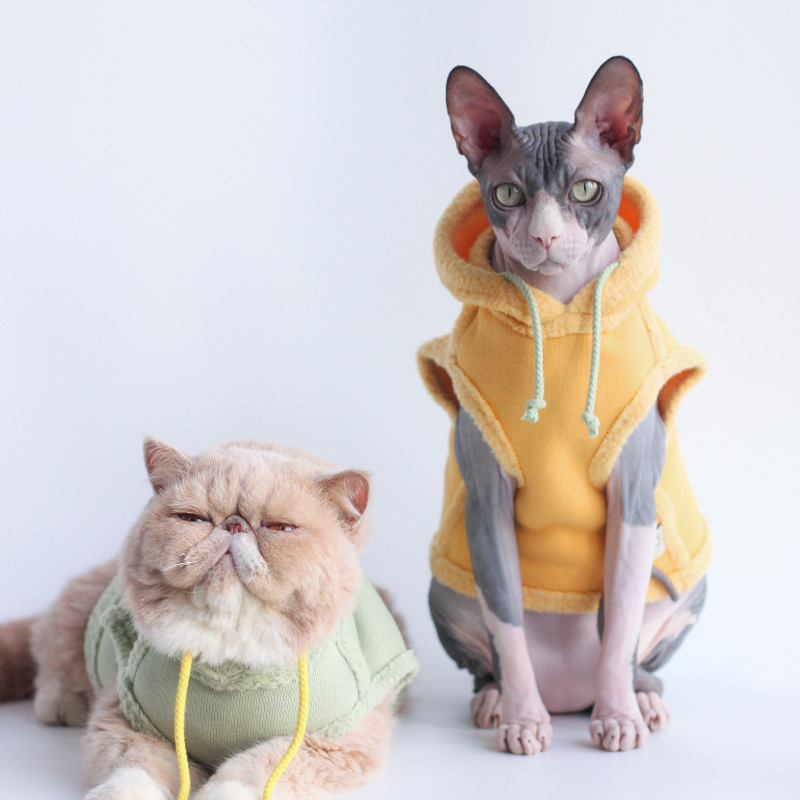 Pet Fleece Thickened Warm Hooded Sweater