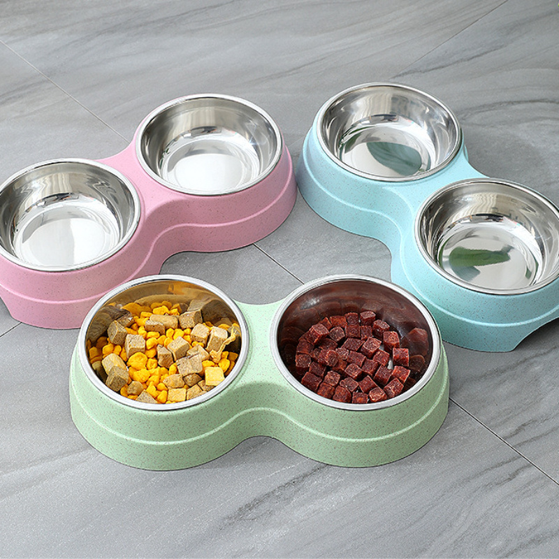 Stainless Steel Pet Double Water Feeder