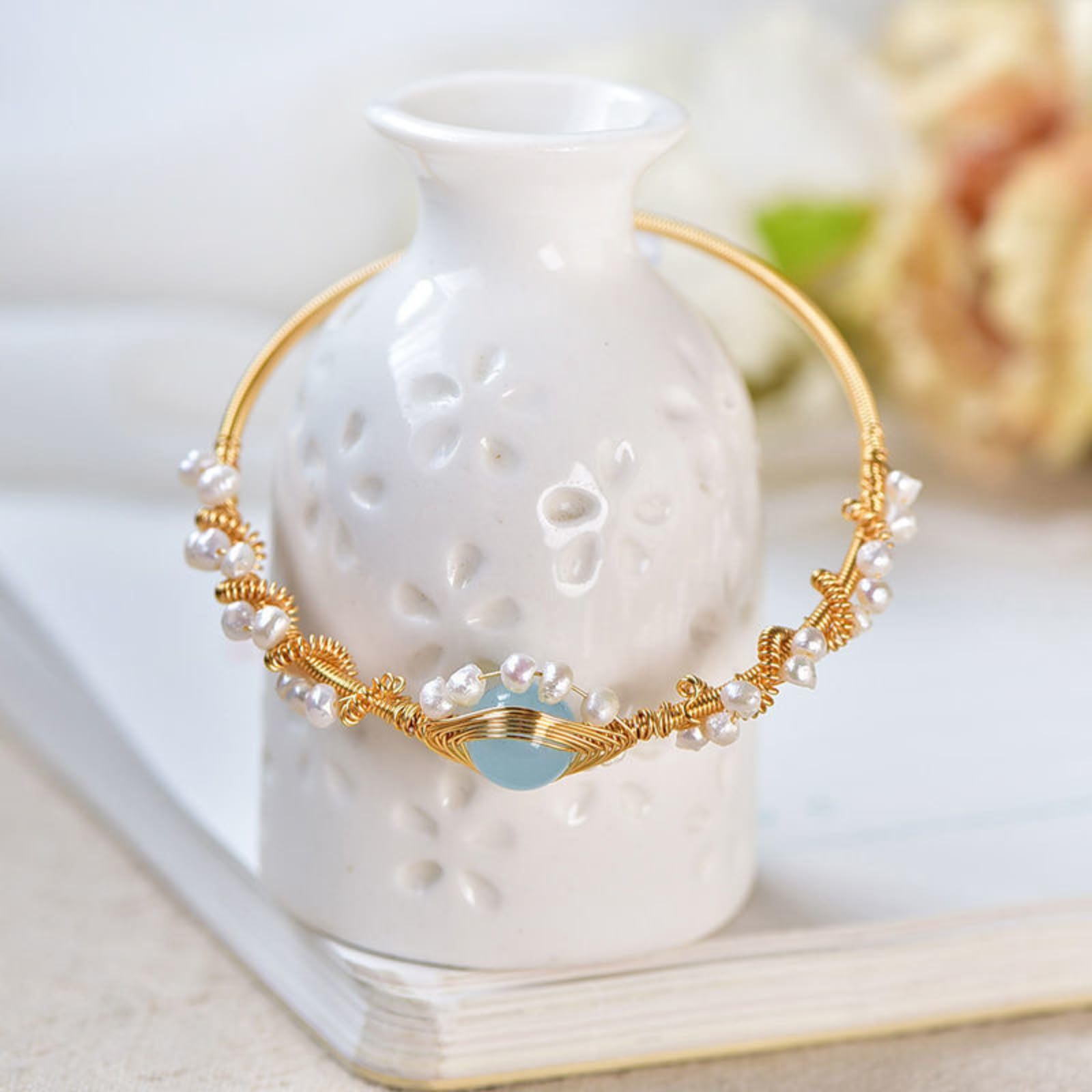 Gold Plating Pearl Bracelet - Image 2