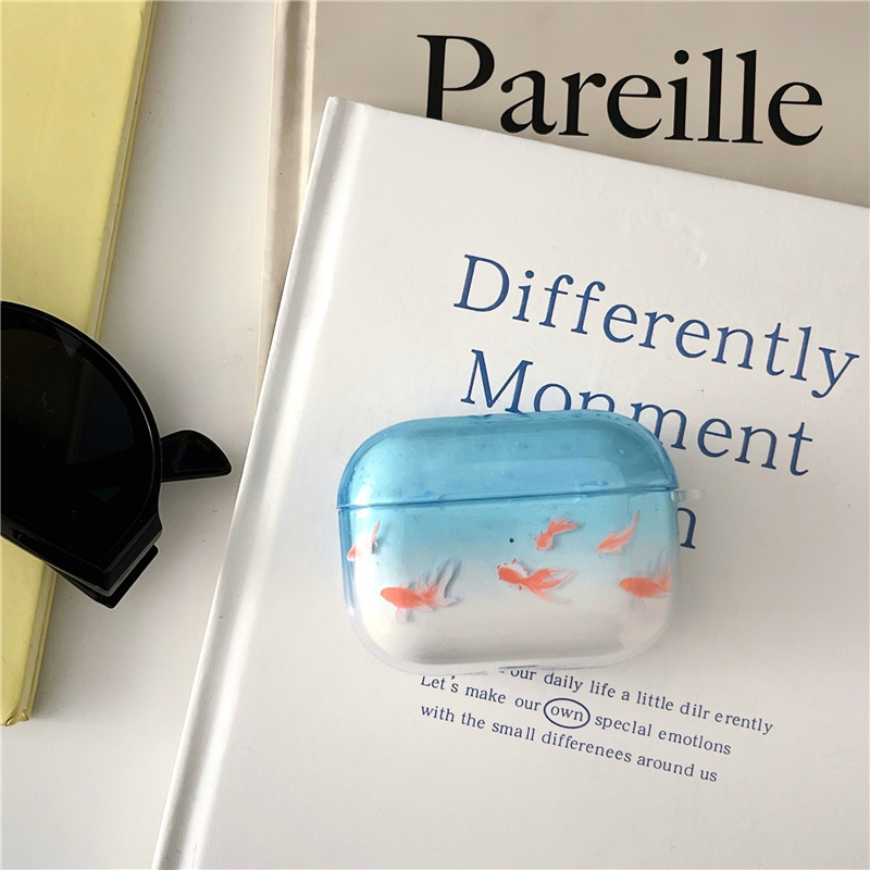 Fashion Gradient Transparent Earphone Case