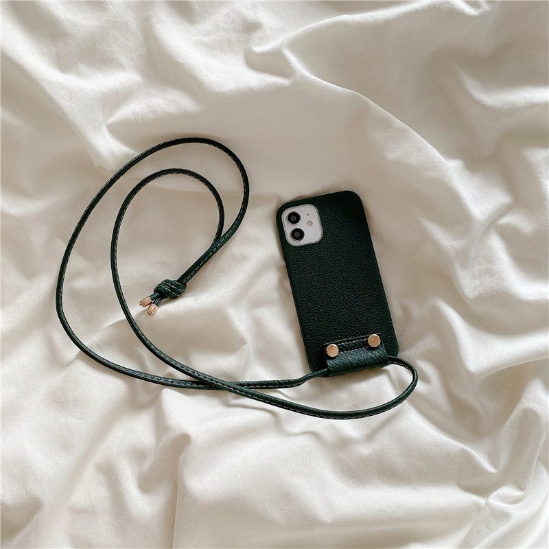 Simple Leather Lanyard Phone Case - Image 5