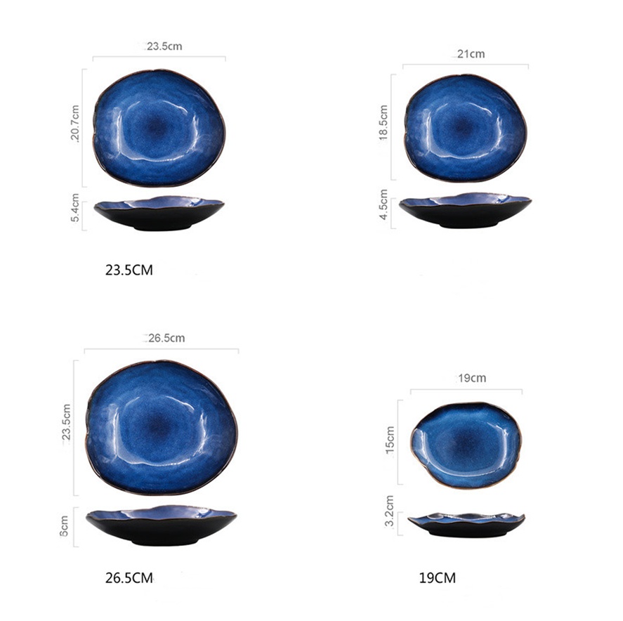 Household Ceramic Western Irregular Plates - Image 9