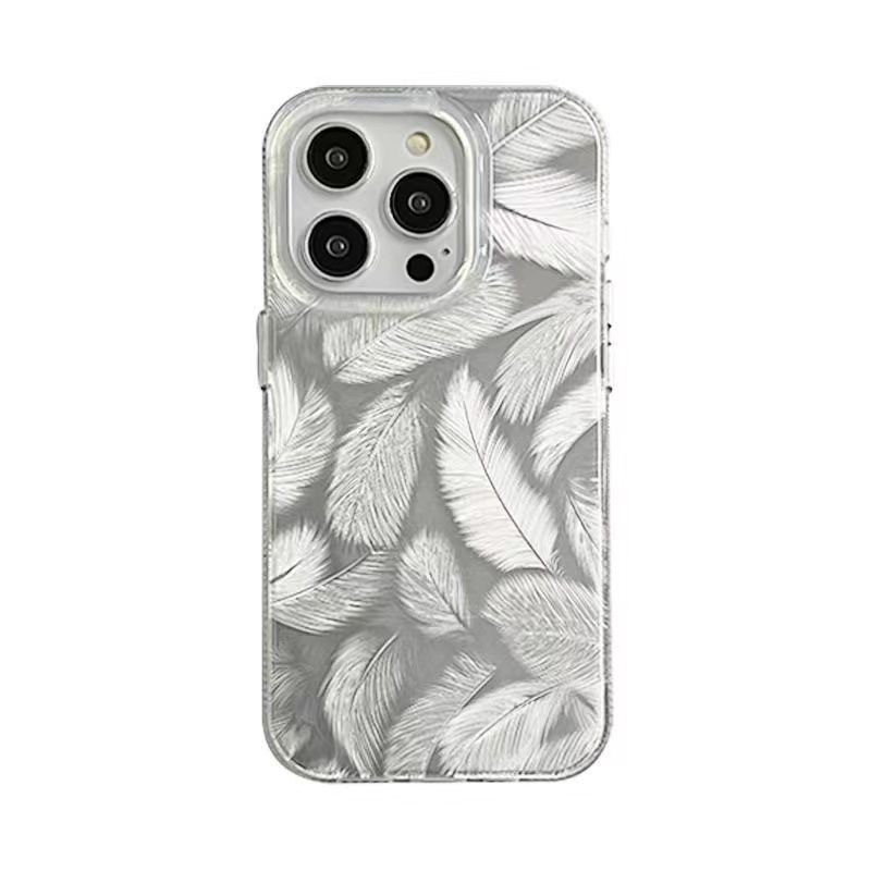 Feather Pattern Gradient Phone Case - Image 3