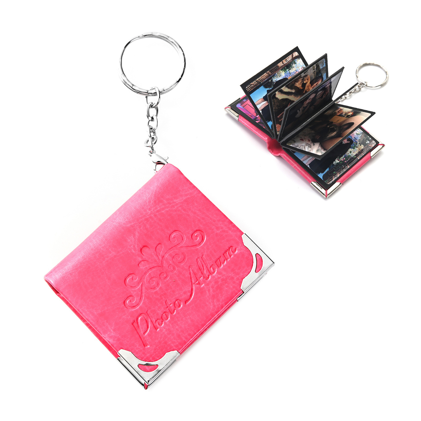 Mini Leather Photo Keychain Pendant - Image 6