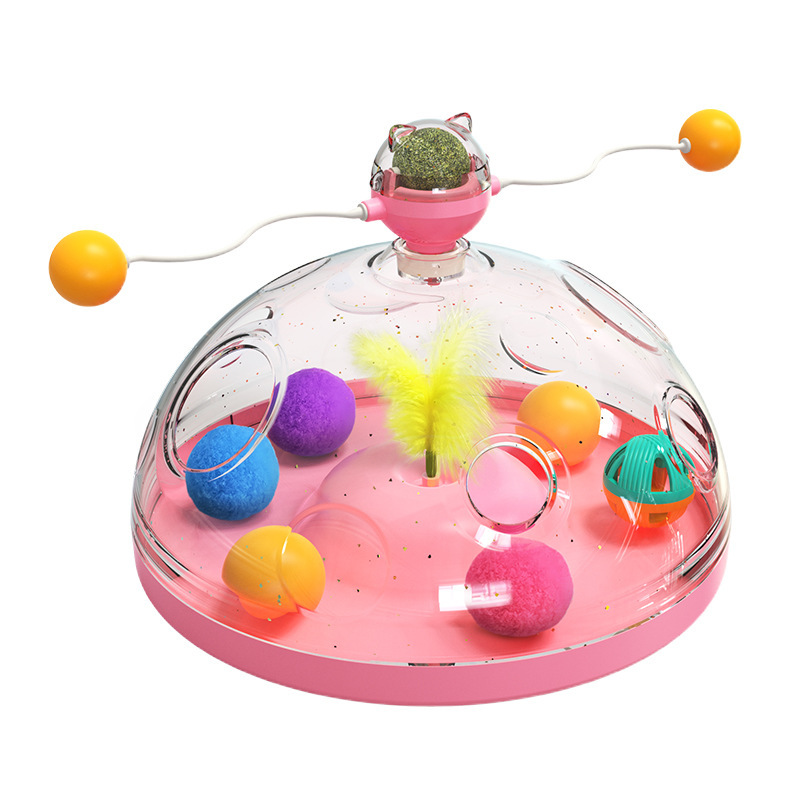 Multifunctional Turntable Funny Toy With Catnip - Image 6