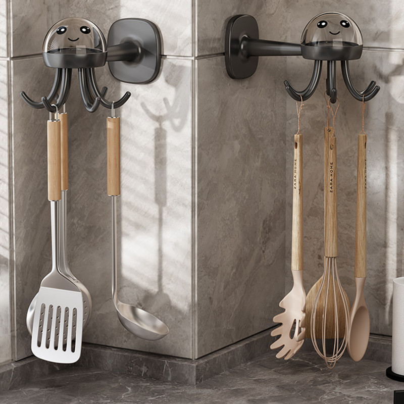 Powerful Multi-Functional Six-Claw Rotating Hook