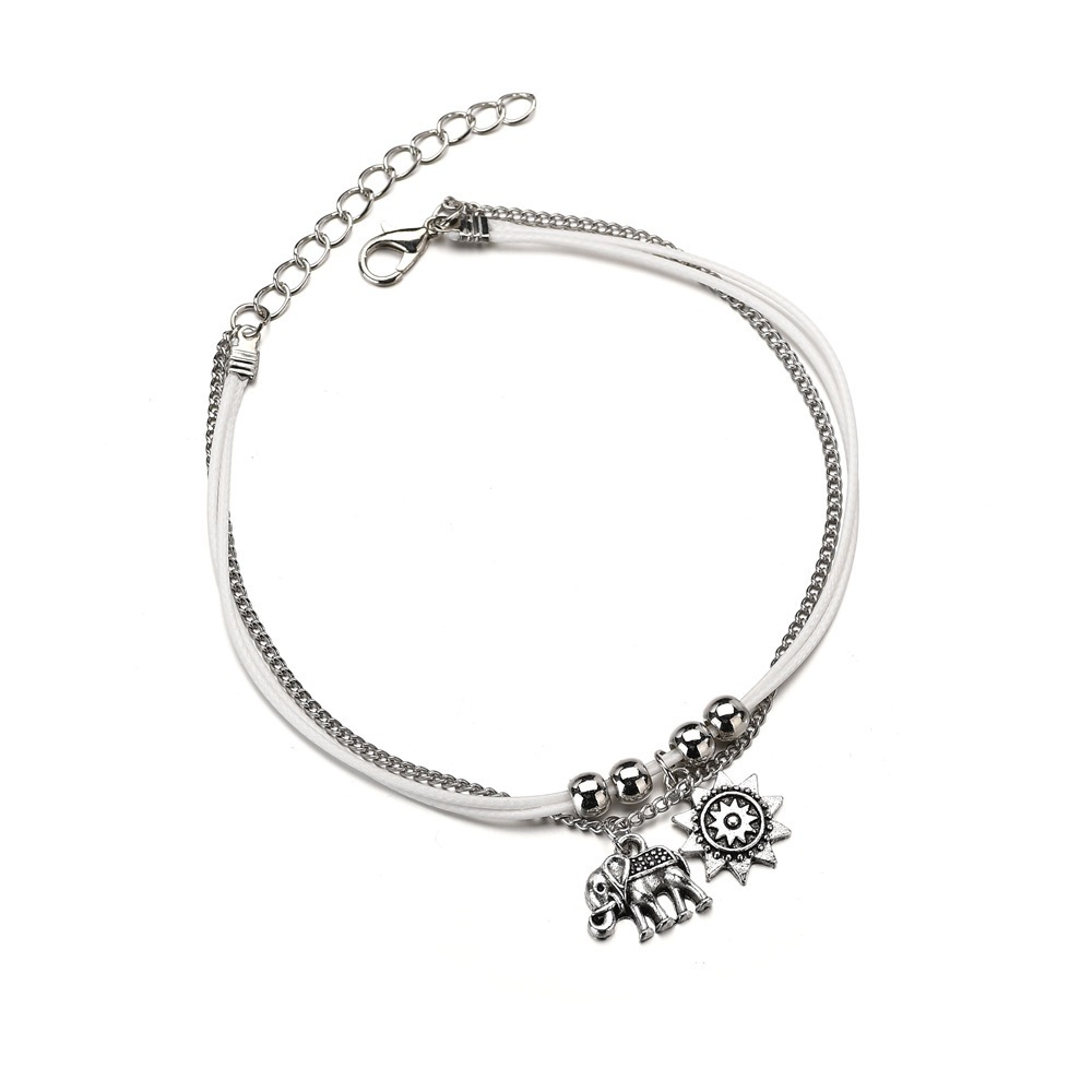 Women's Boho Double Layer Anklet - Image 4