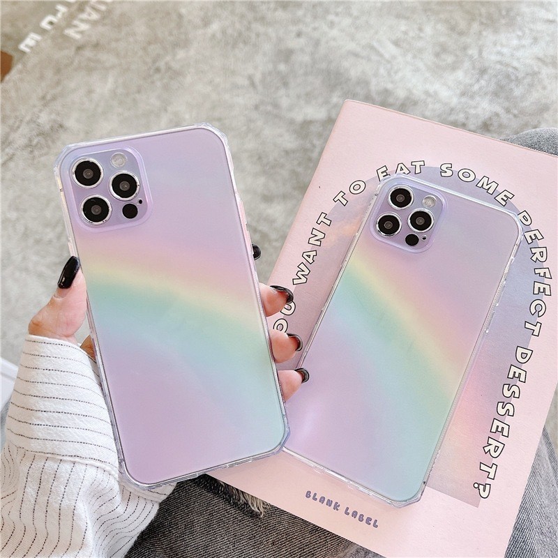 Side Rainbow Transparent Phone Case - Image 4