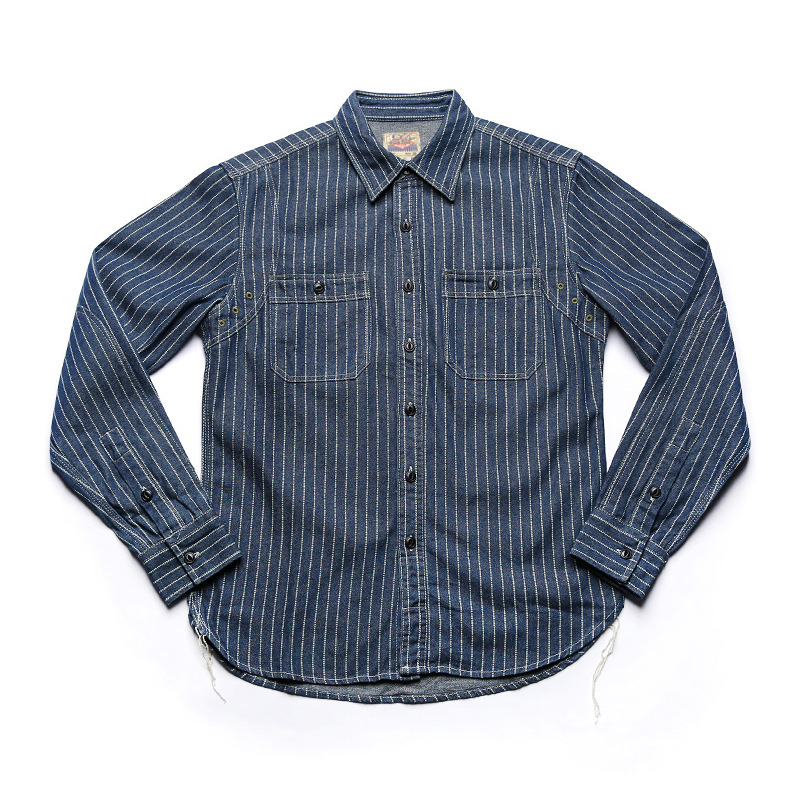 Striped Long Sleeve Tooling Shirt - Image 5