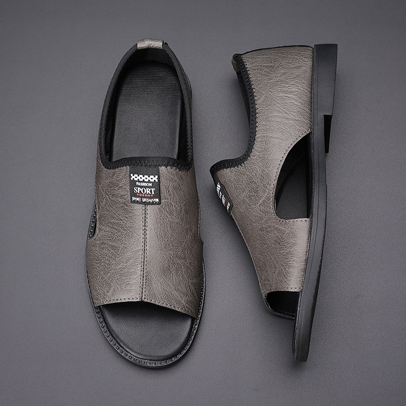 Soft Leather Non-slip Roman Casual Sandals - Image 5