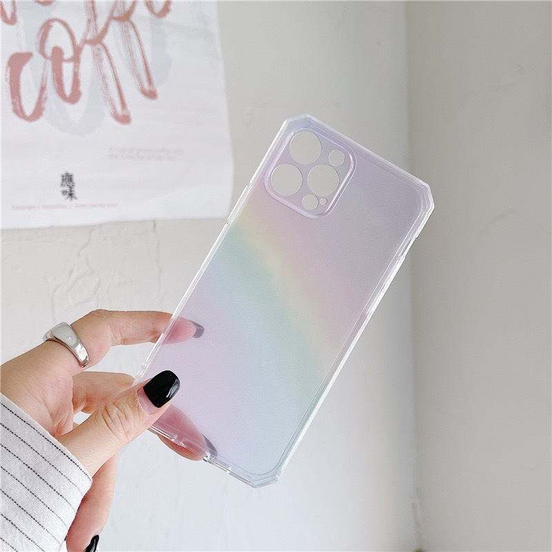 Side Rainbow Transparent Phone Case - Image 3