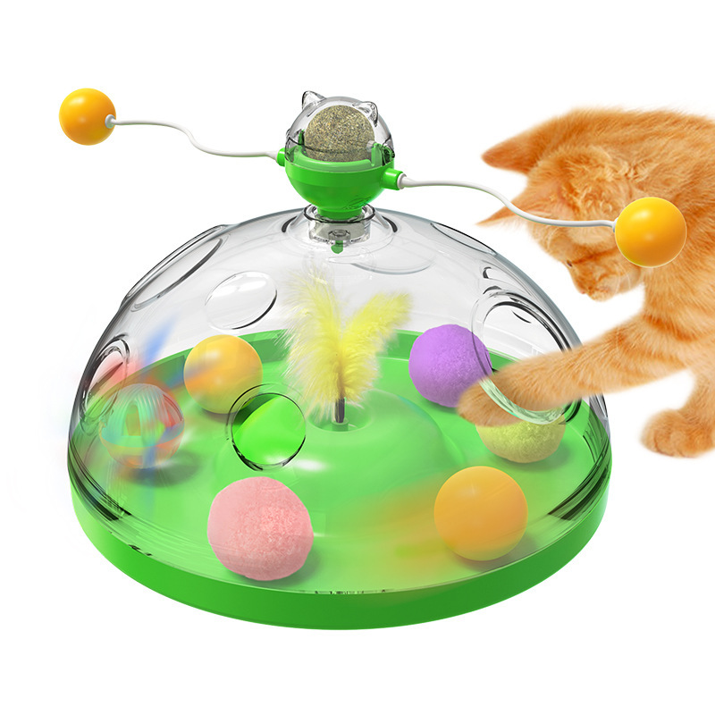 Multifunctional Turntable Funny Toy With Catnip - Image 5