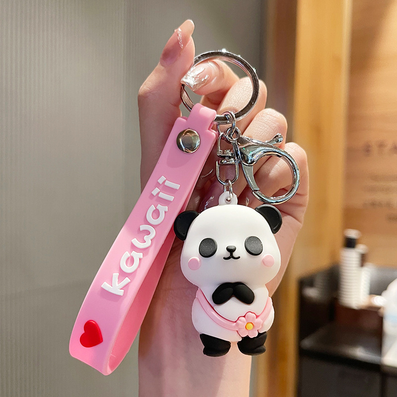 Cute Kawaii Panda Skating Keychain - Image 5