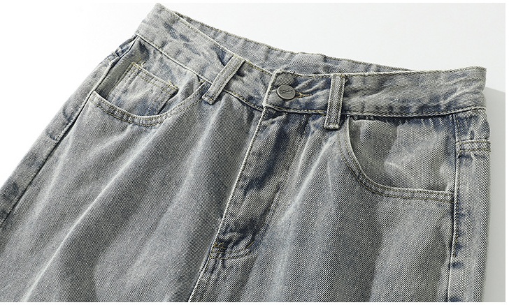 Loose Drape Graffiti Print Mopping Trousers For Men - Image 2