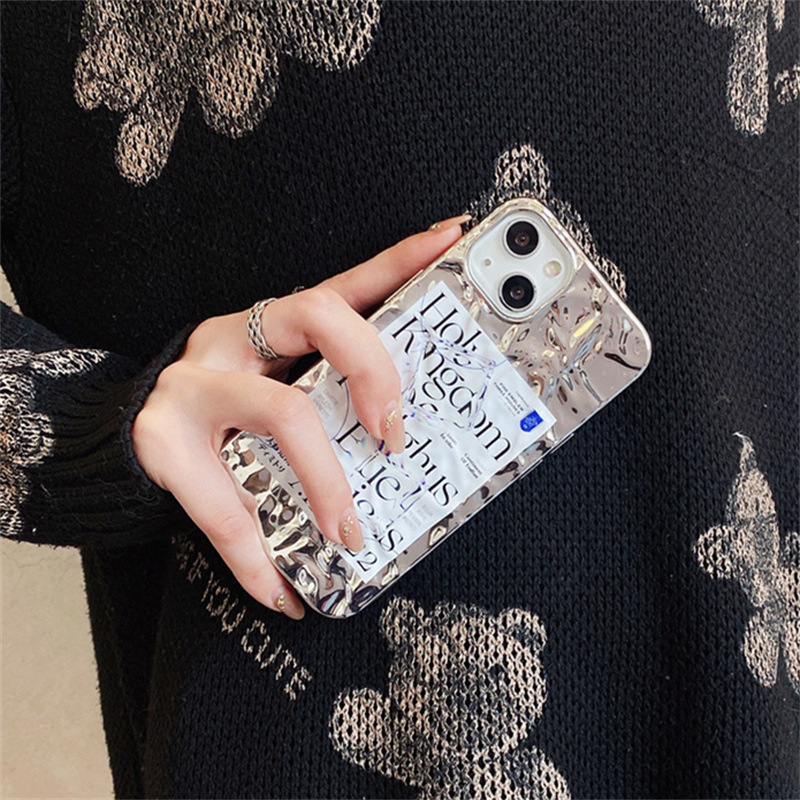 Electroplated Tin Foil Wrinkle Phone Case - Image 5