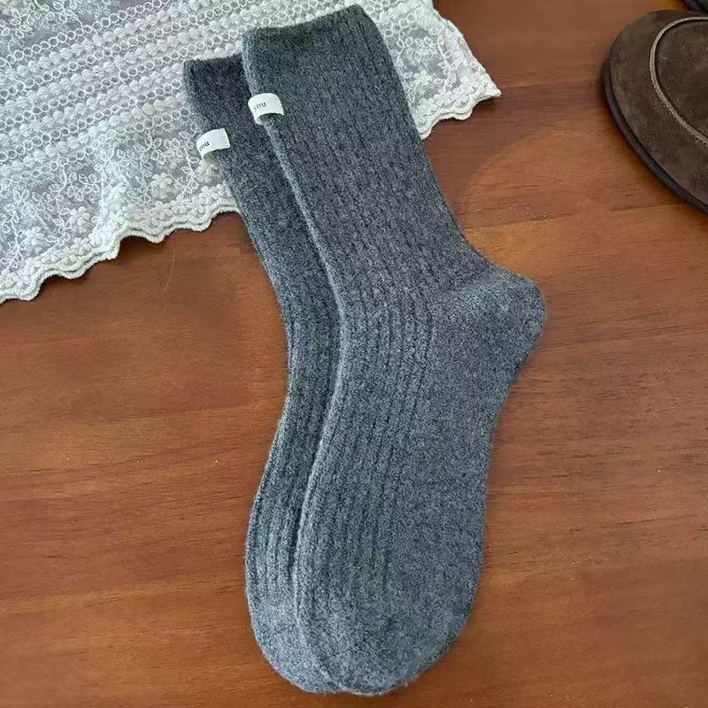 Japanese-style Warm Wool Socks For Girls - Image 10