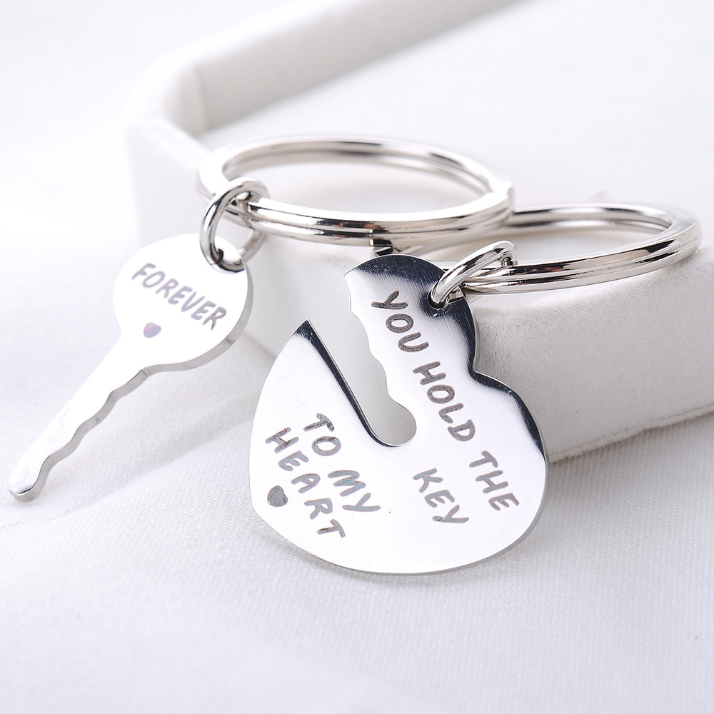 Heart-Shaped Keychain Set