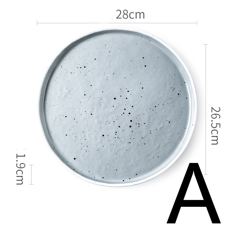 Household Dotted Black Matte Tableware Set - Image 4