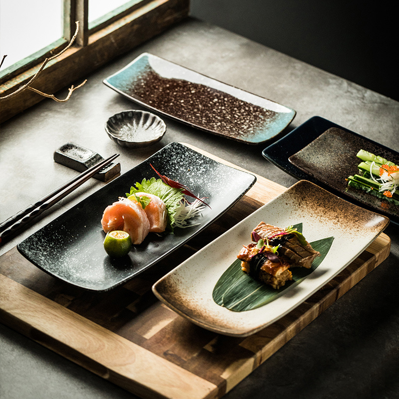 Ceramic Sushi Tableware Plates Tray