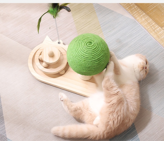 Double Sisal Pet Cat Claw Scratcher Tree - Image 4