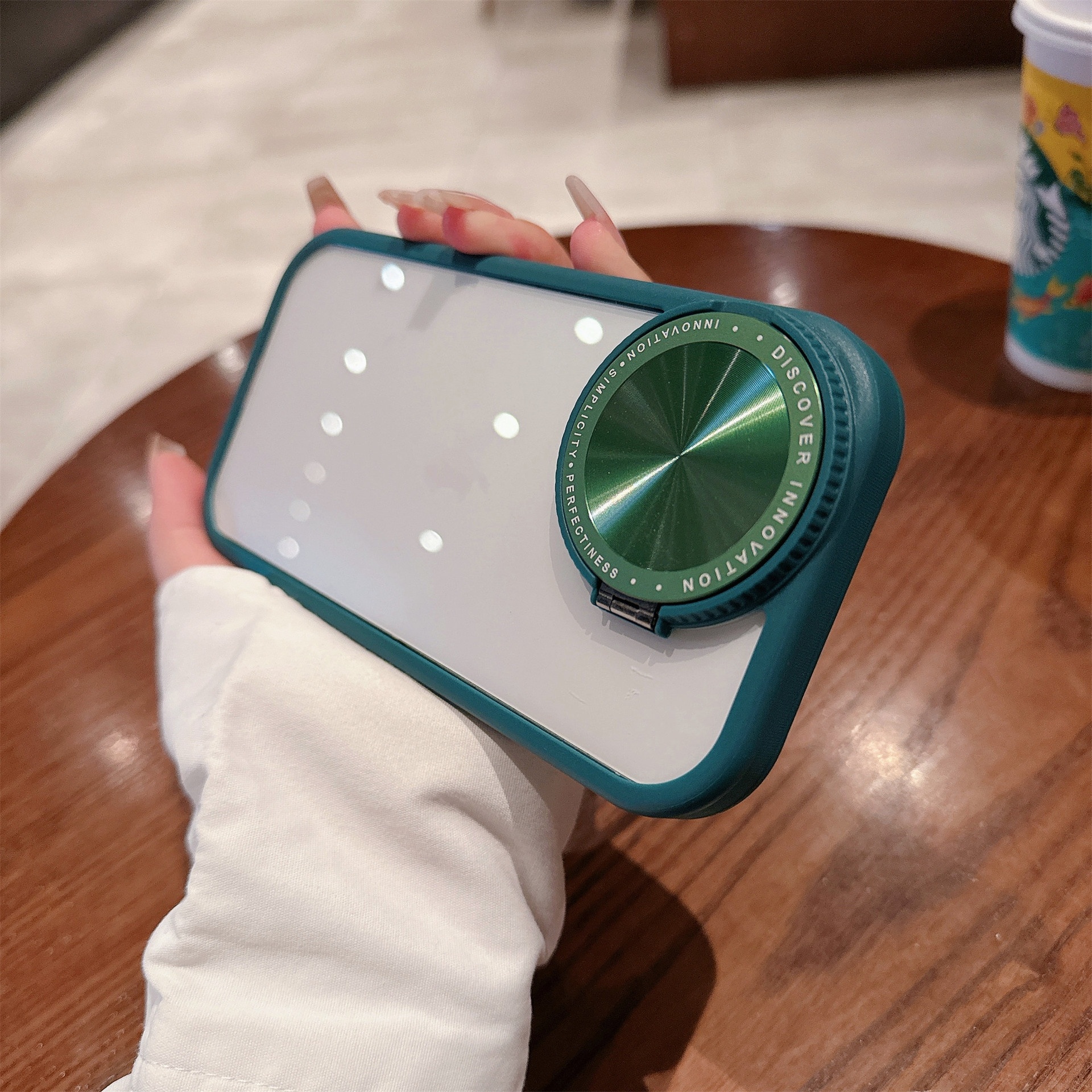 Mirror Lens Bracket Phone Case - Image 4