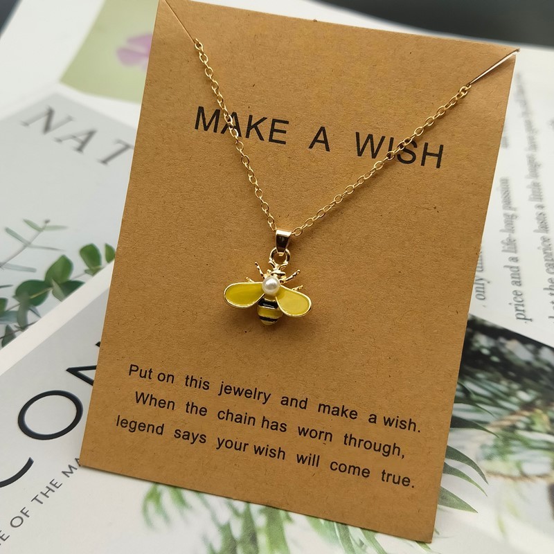 Cute Fashion Yellow Bee Necklace - Image 7