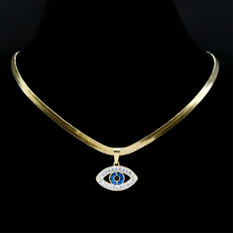 Blue Eye Turkish Alloy Necklace