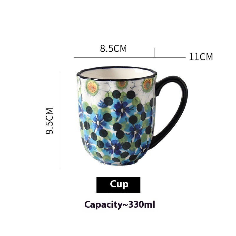 Ceramic Hand-Painted Noodle Bowl Tableware - Image 3