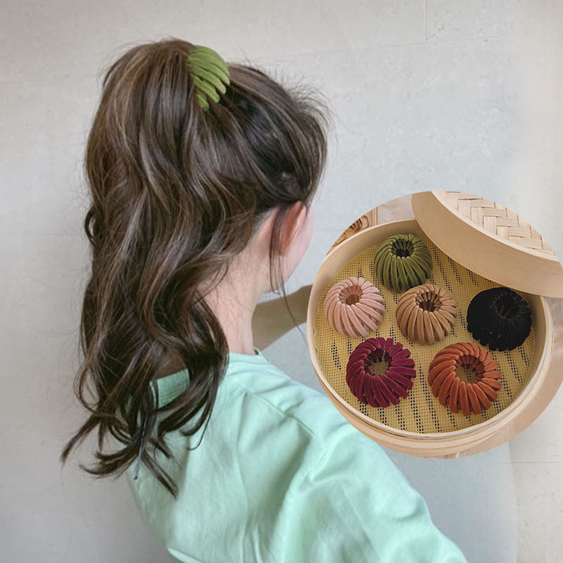 Maruko Bird's Nest Style Hair Tie - Image 8
