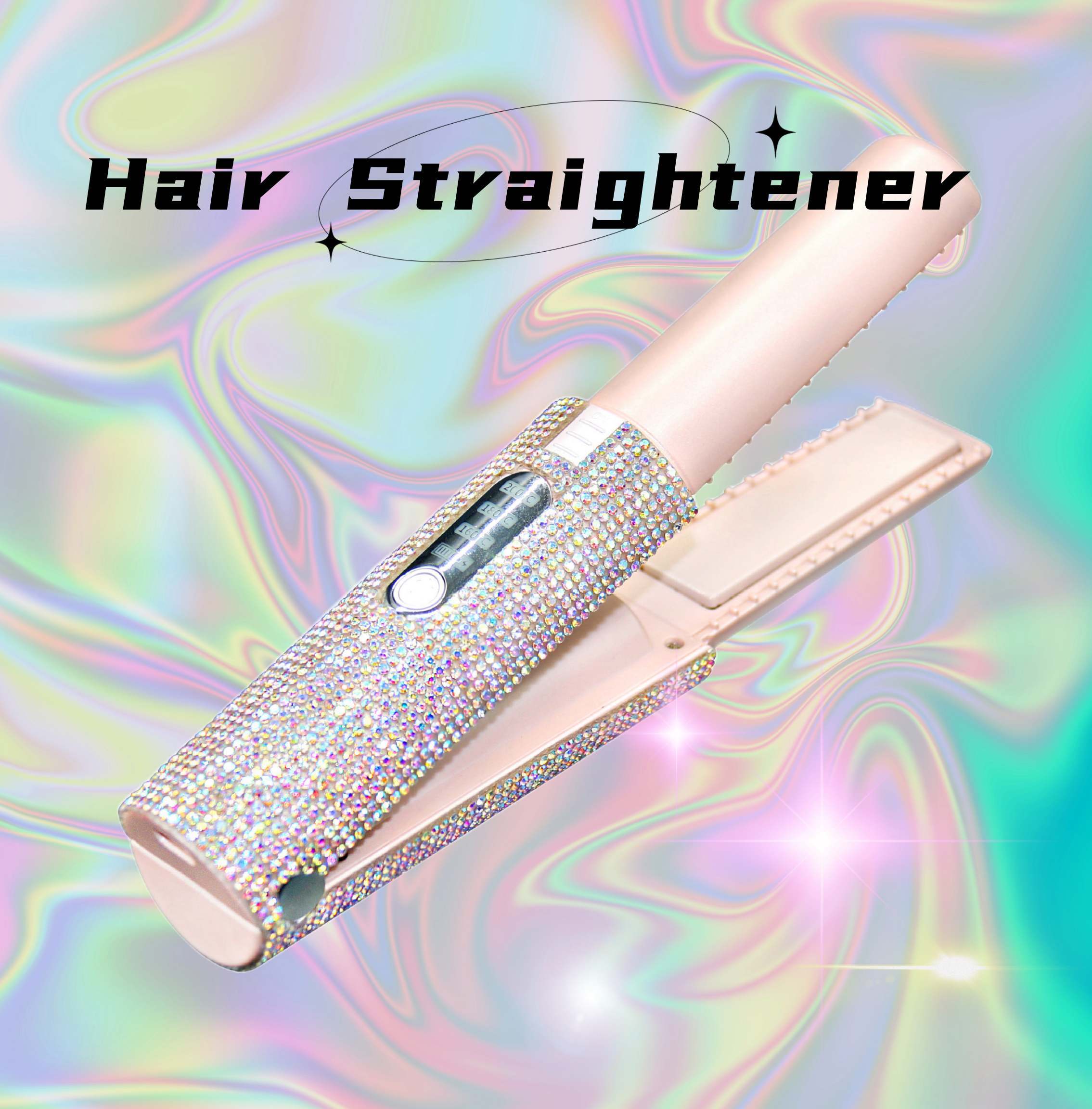 2-In-1 Electric USB Hair Straightening Brush - Image 3