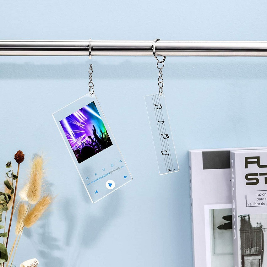 High Clear Acrylic Heat Transfer Keychain