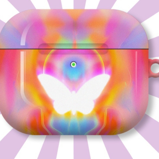 Butterfly Abstract Ins Style Art Earphone Case