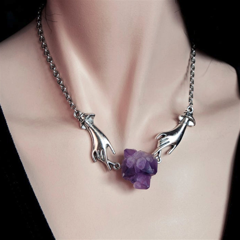 Personalized Design Amethyst Necklace