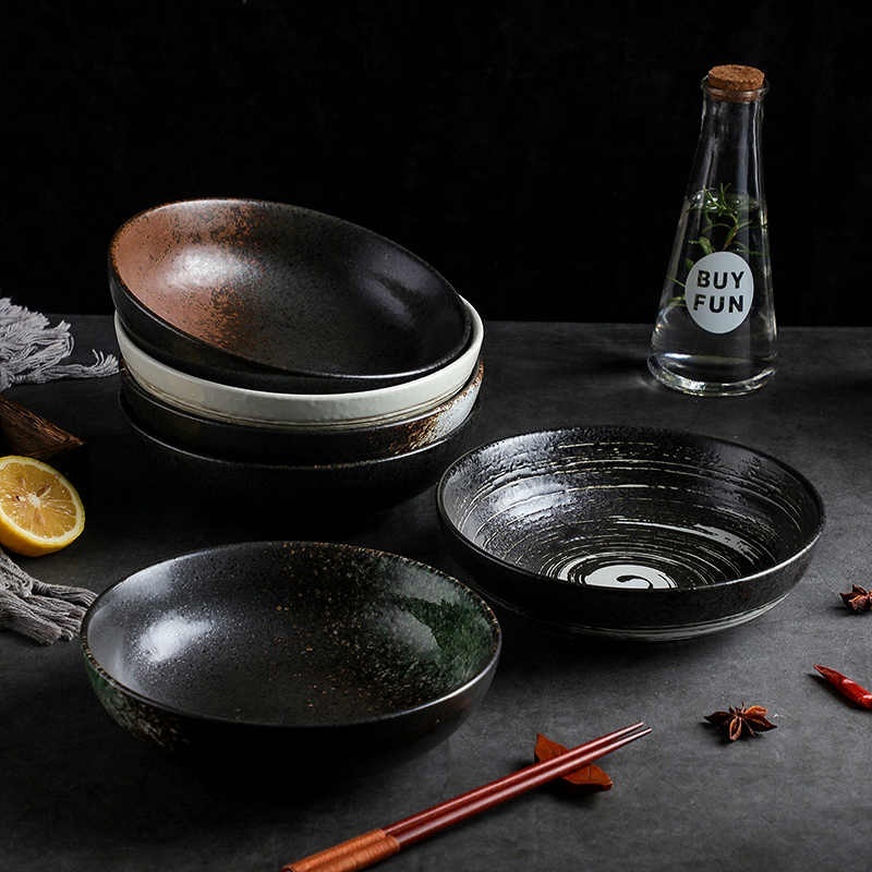 Creative Household Ceramic Steak Round Plate