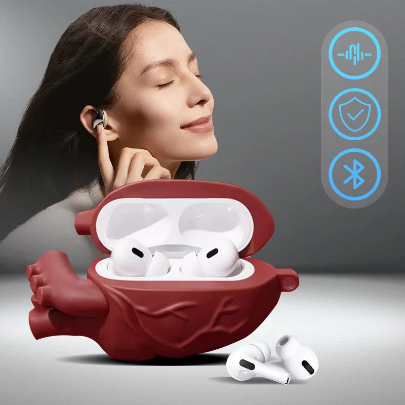 3D Body Heart Style Earphones Case for Airpods