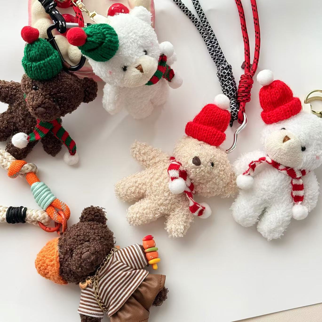 Fashion Bear Plush Pendant Keychain - Image 4